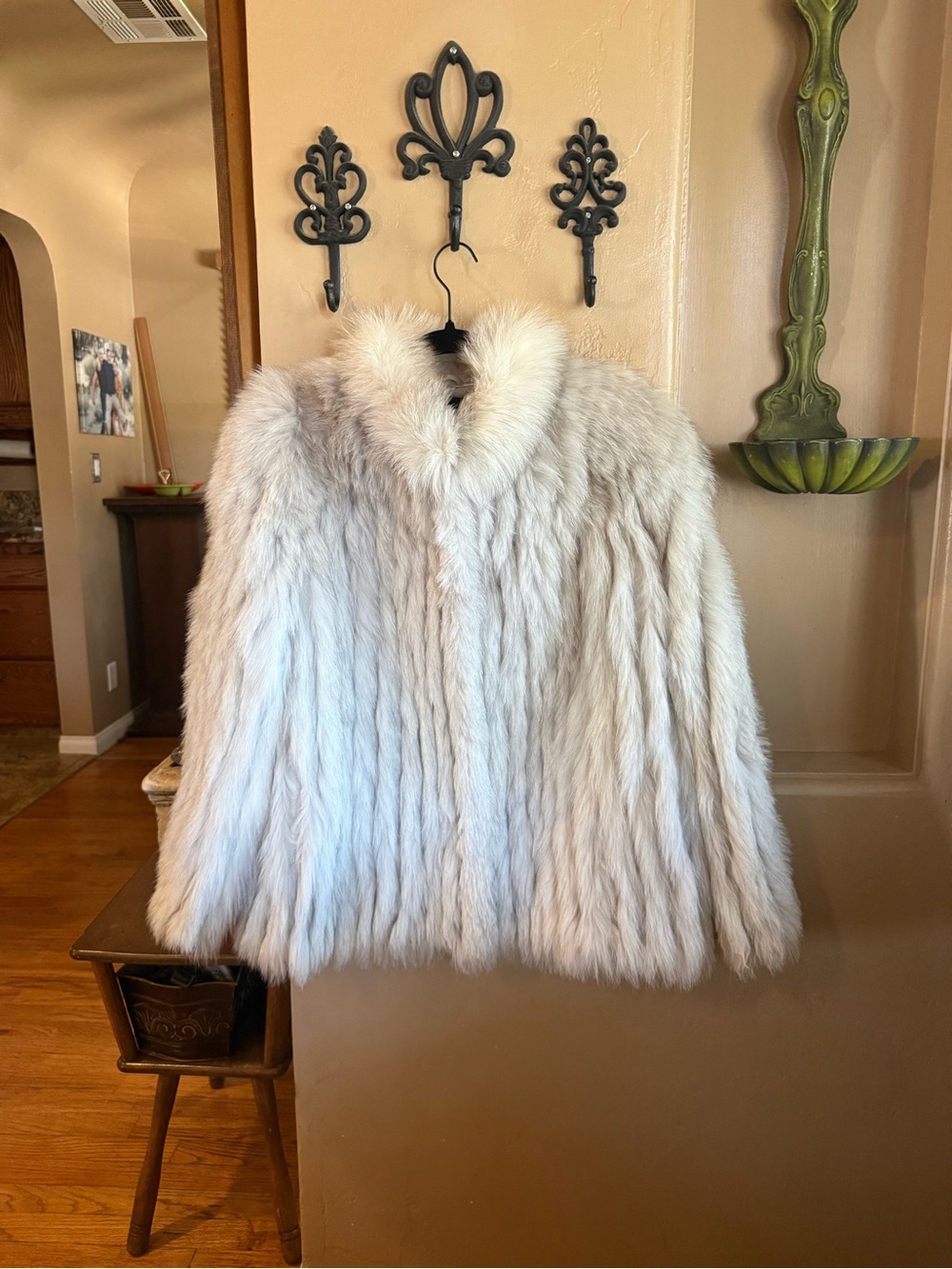 Women's real fox fur jacket